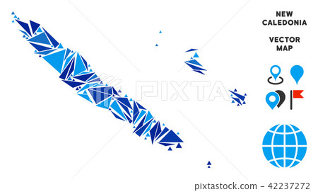 Blue Triangle New Caledonia Islands Map 42237272