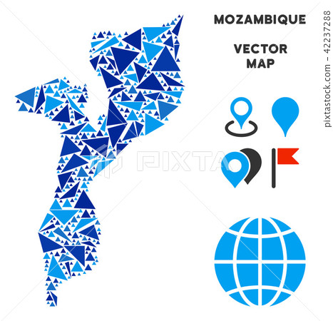 Blue Triangle Mozambique Map Blue Triangle Mozambique Map 42237288