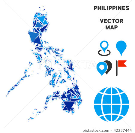 Blue Triangle Philippines Map Blue Triangle Philippines Map 42237444