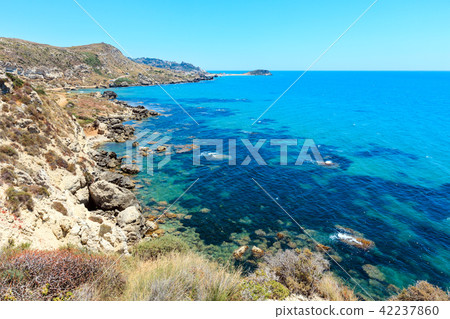 Sea beach near Rocca di San Nicola, Sicily, Italy 42237860
