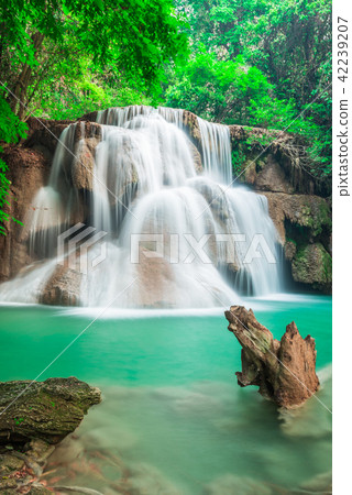 Waterfall in the deep forest in National Park 42239207
