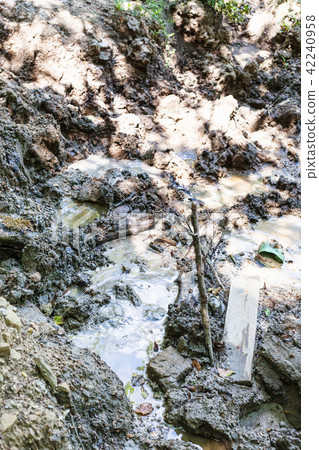 mud geyser spring in Shapsugskaya zone mud geyser spring in Shapsugskaya zone 42240958