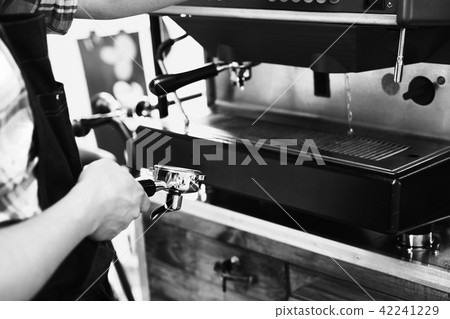 Large coffee machine in the street coffee shop Large coffee machine in the street coffee shop 42241229