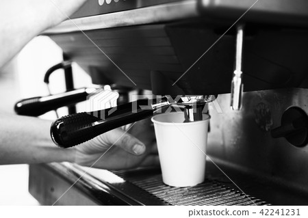 Large coffee machine in the street coffee shop Large coffee machine in the street coffee shop 42241231