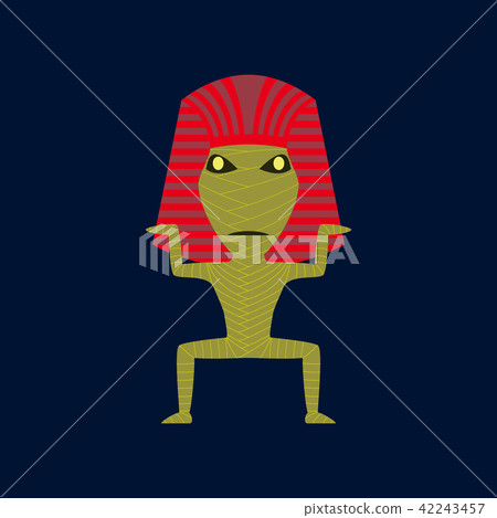 flat on background of mummy halloween monster flat on background of mummy halloween monster 42243457
