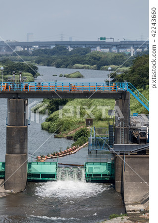 Sankagawa intake water dam of the Sagami River 42243660