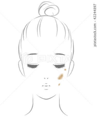 Women suffering from spots Women suffering from spots 42244897