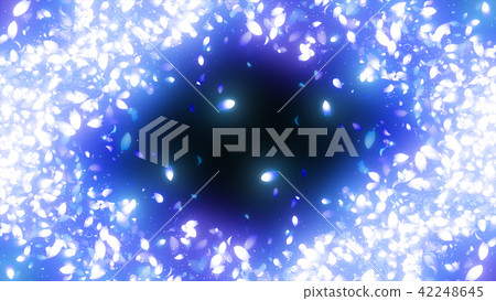 Sakura particle frame loop - Stock Illustration [42248645] - PIXTA