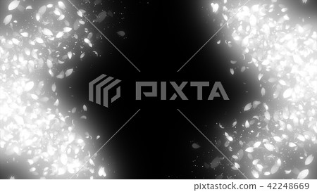 Sakura particle frame loop - Stock Illustration [42248669] - PIXTA