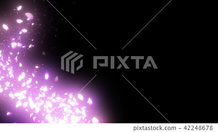 Sakura particle frame loop - Stock Illustration [42248678] - PIXTA