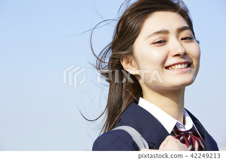 School girls going to school 42249213