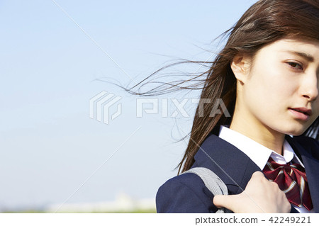 School girls going to school 42249221