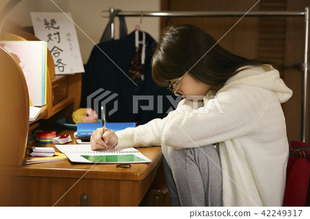School girl high school studies School girl high school studies 42249317