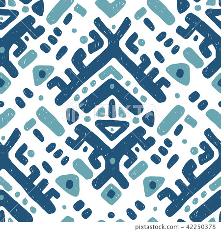 Ikat ornament. Tribal pattern 42250378