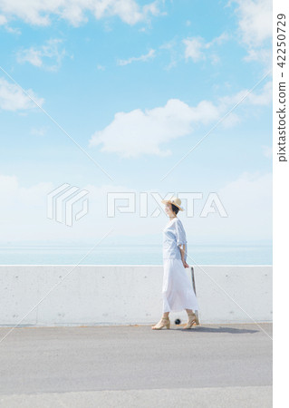 Female Middle Age Walk Female Middle Age Walk 42250729