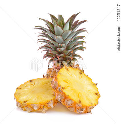 pineapple on white background pineapple on white background 42251247