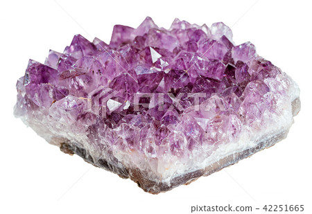 Amethyst natural semiprecious stone isolated Amethyst natural semiprecious stone isolated 42251665
