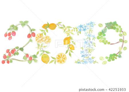 花字2019年新年賀卡 42251933