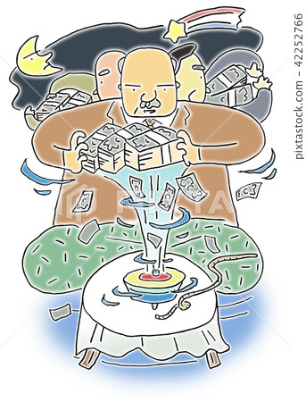 Money goes round the world - Stock Illustration [42252766] - PIXTA
