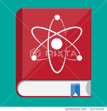 Science book and atom logo. 42253293