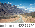 Mountain landscape with road on summer adventure 42253320
