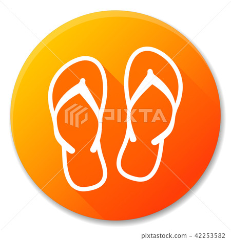 flip flop circle icon design 42253582