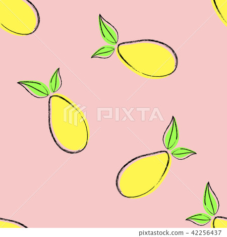 abstract mango pattern - Stock Illustration [42256437] - PIXTA