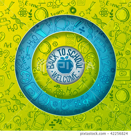 Paper art school background 42256824