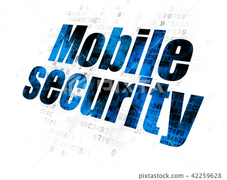 Privacy concept: Mobile Security on Digital background 42259628