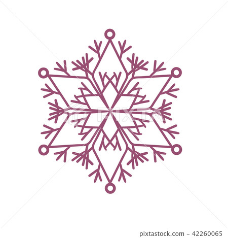Winter snowflake, decoration for Christmas and new year. Winter snowflake, decoration for Christmas and new year. 42260065