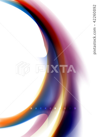 Holographic fluid colors flow, colorful liquid mixing colours motion concept Holographic fluid colors flow, colorful liquid mixing colours motion concept 42260892