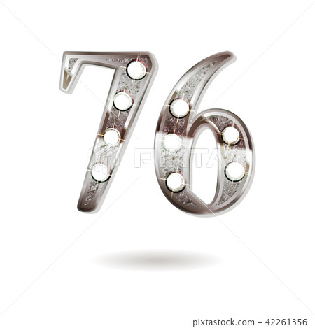 76 years anniversary celebration design 42261356