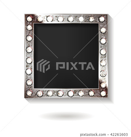 Silver frame cinema on a white background. Silver frame cinema on a white background. 42261603