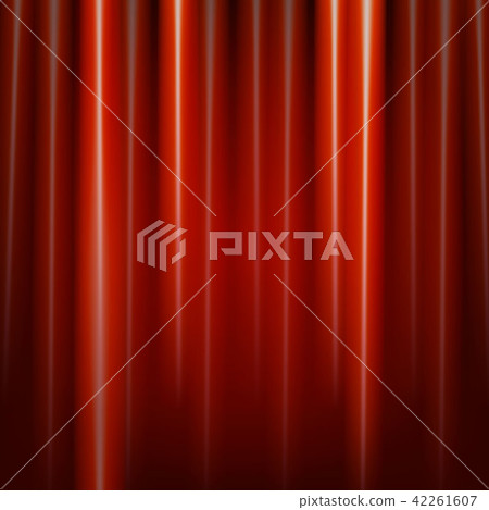 Red theater curtain Red theater curtain 42261607