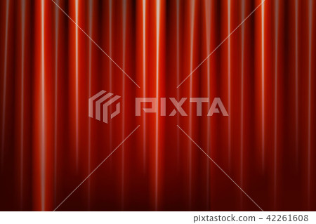 Red theater curtain Red theater curtain 42261608