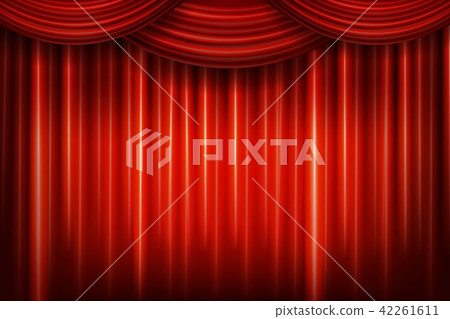 Red theater curtain Red theater curtain 42261611