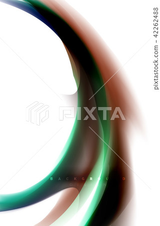 Holographic paint explosion design, fluid colors flow, colorful storm. Liquid mixing colours motion 42262488