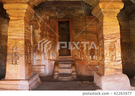 Cave 4 : View from the hall, Badami Caves 42263977