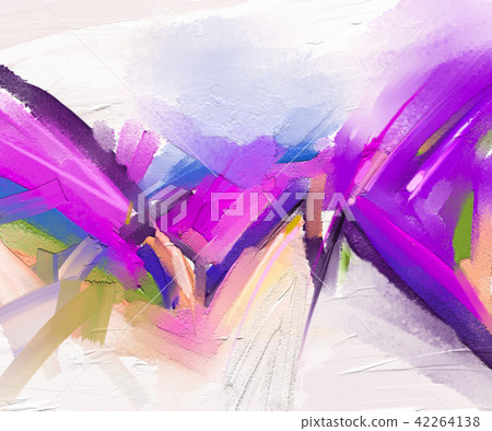 Abstract colorful oil painting on canvas texture - Stock Illustration ...