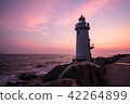 Lighthouse in sunset 42264899