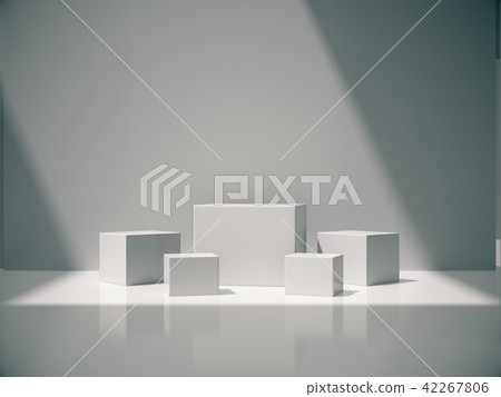 Pedestal for display ,White room and lateral light Pedestal for display ,White room and lateral light 42267806