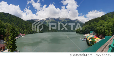 View from observation deck on Lake Ritsa in Abkhazia 42268659