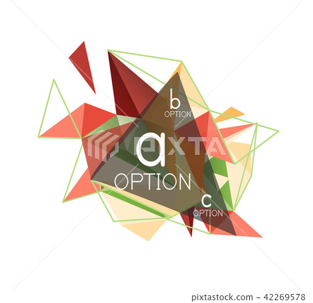Vector triangle abstract background, low poly concept Vector triangle abstract background, low poly concept 42269578
