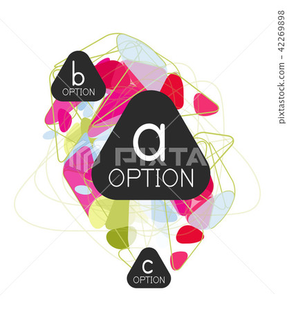 Geometric triangle infographics Geometric triangle infographics 42269898