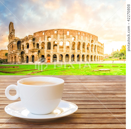 Cup of coffee in Rome Cup of coffee in Rome 42270808