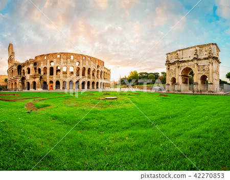 Colosseum at sunset in Rome, Italy Colosseum at sunset in Rome, Italy 42270853