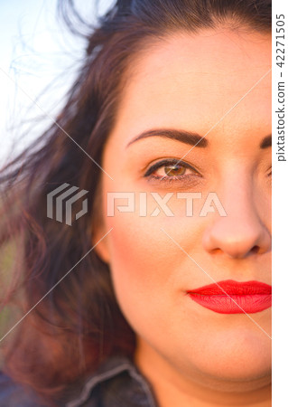 portrait of a happy smiling girl portrait of a happy smiling girl 42271505