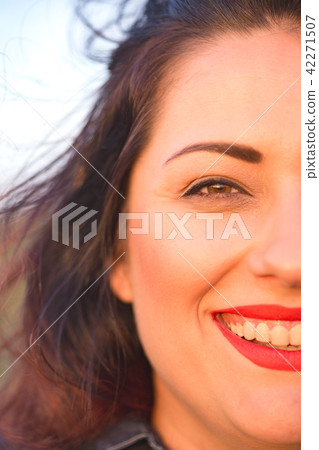 portrait of a happy smiling girl portrait of a happy smiling girl 42271507