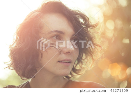 portrait of a happy smiling girl portrait of a happy smiling girl 42271509