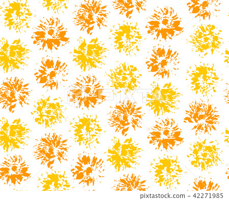 Seamless pattern with imprints of dandelions 42271985